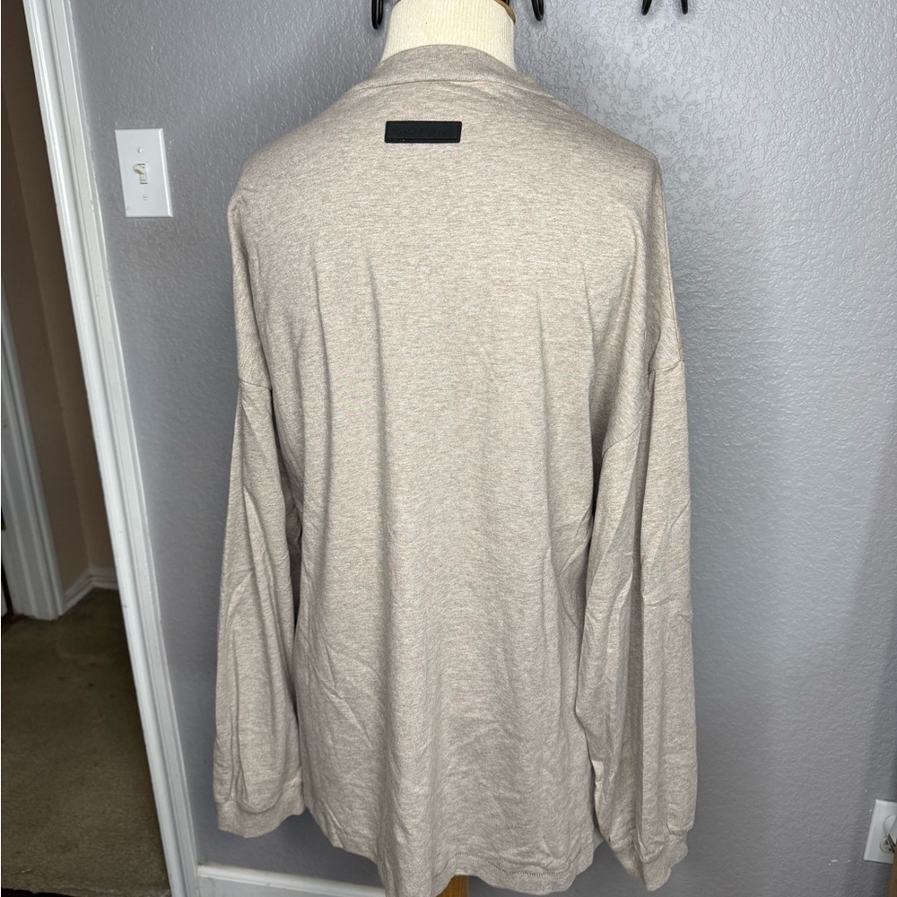Essentials Beige Long Sleeve Shirt - Picture 3 of 6
